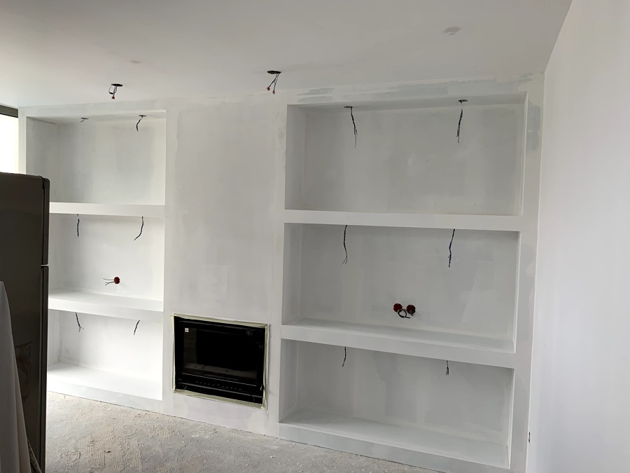 Durante a obra - Sala