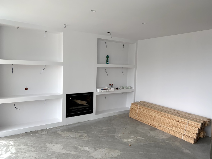 Durante a obra - Sala