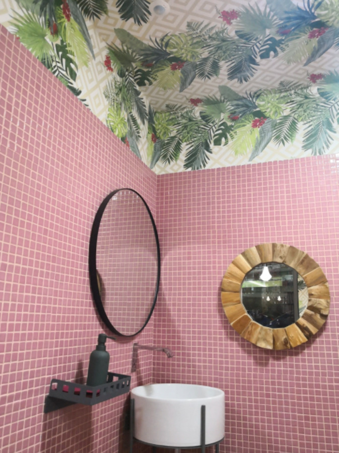 papel de parede teto