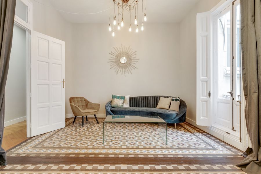 Piso na decoração vintage