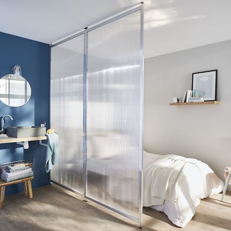 Separando ambientes com policarbonato