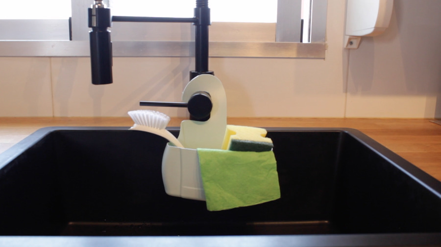 Um acessório para manter o lava-loiça arrumado