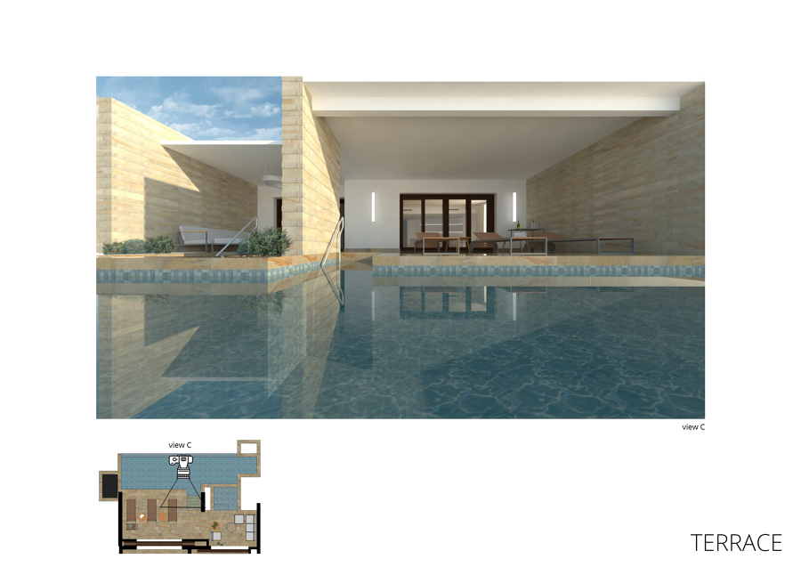 Vista a partir da piscina