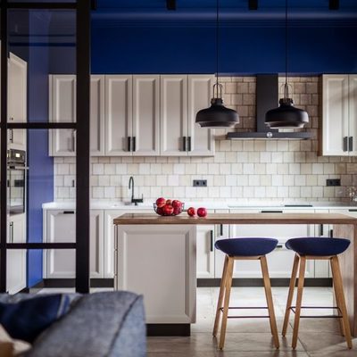 Azul índigo até no teto