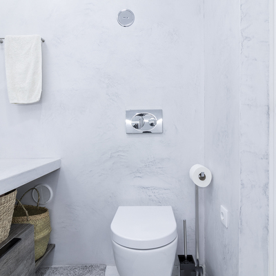 MIcrocimento em todas as paredes e chão. Que Beleza!