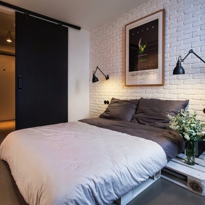 Paredes de tijolo a vista