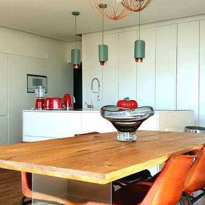 Sala em Open Space com Kitchenette com Ilha