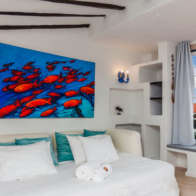 Um quarto cheio de cor